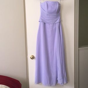 Raylia Designs Lilac Strapless Prom Dress
